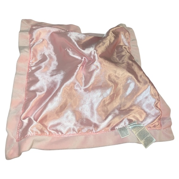 Carters Pink Mouse Bow Satin Security Blanket Rattle Red Striped Ears Lovey - Picture 4 of 6